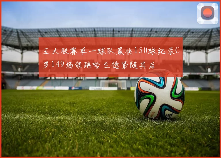 五大联赛单一球队最快150球纪录C罗149场领跑哈兰德紧随其后